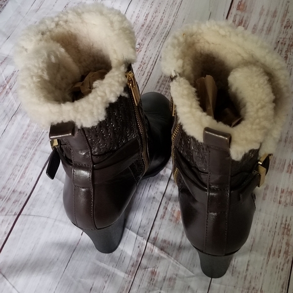 MICHAEL Michael Kors Leather Heeled Boots - Picture 10 of 16